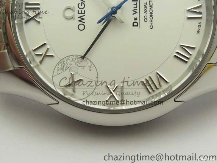 0403 De Ville Hour Vision 41mm SS VSF 1:1 Best Edition White Dial on SS Bracelet A8500 Super Clone Casual 7946
